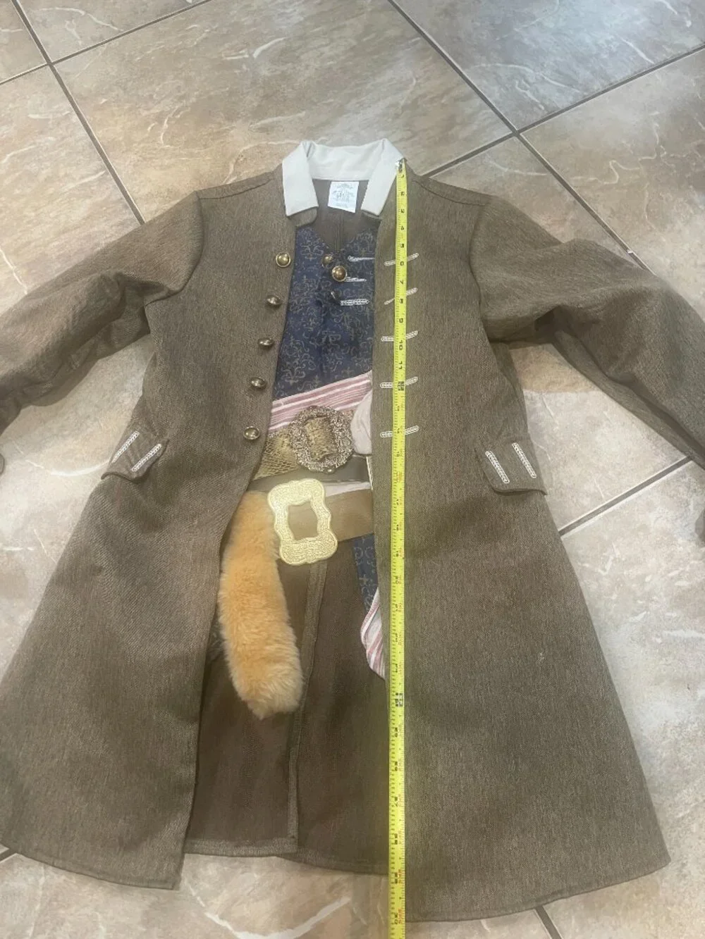 Disney Store Jack Sparrow Pirates Caribbean Costume Jacket 11/12